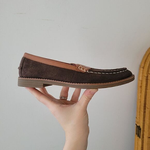 Sperry Waypoint Penny Suede Brown/Tan 5 - Picture 7 of 9